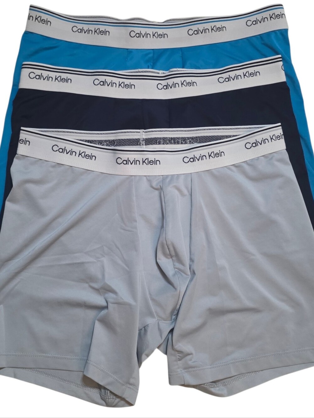 Calvin Klein Polyester Pack Of 3 Boxer Briefs Size Medium